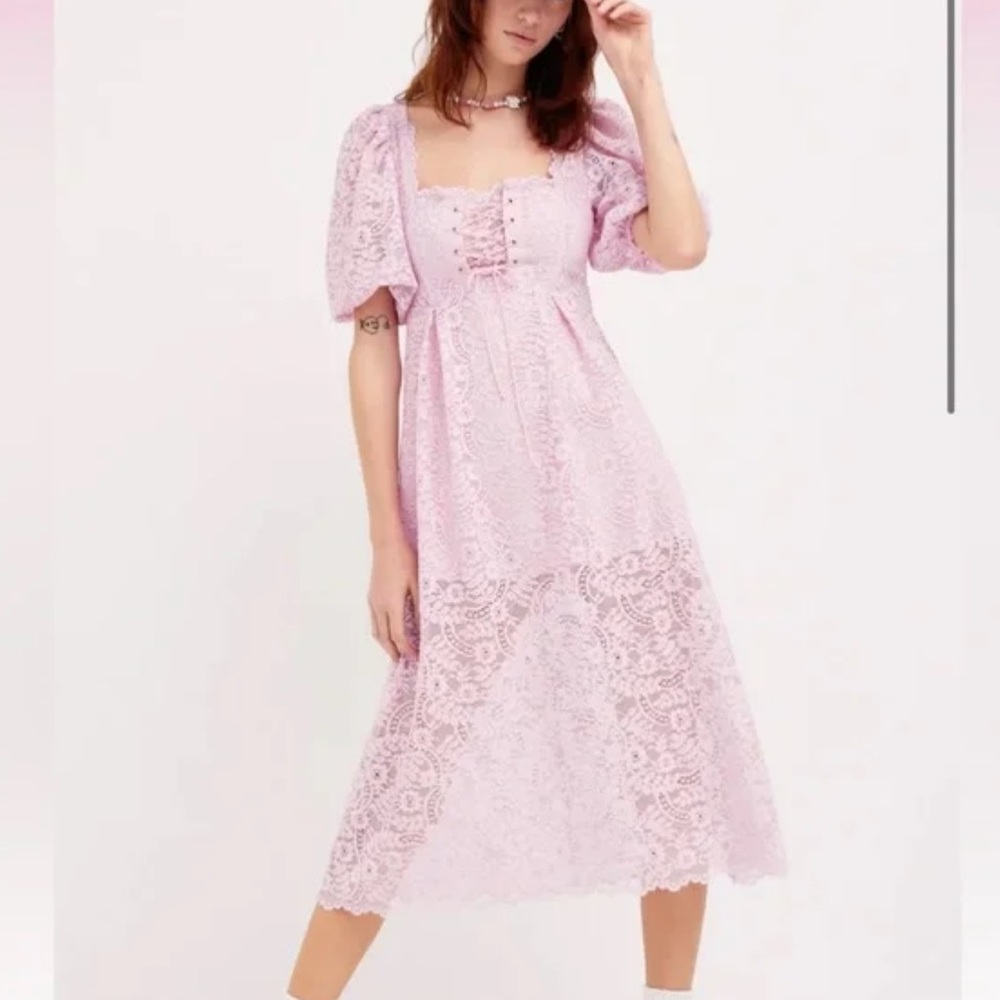 NWT For love and lemons Carmela Midi Dress